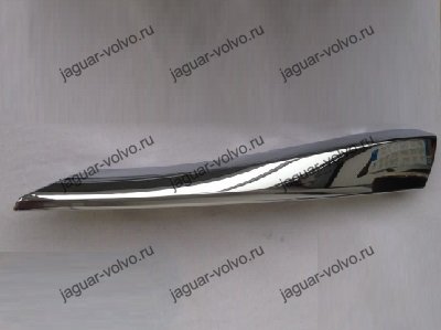 Хром переднего бампера левый Jaguar XF рестаил